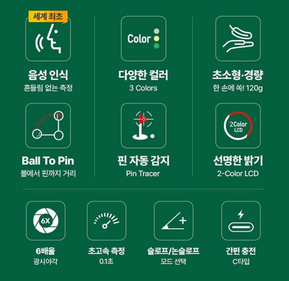 2025년 신형 보이스캐디 레이저핏 보이스