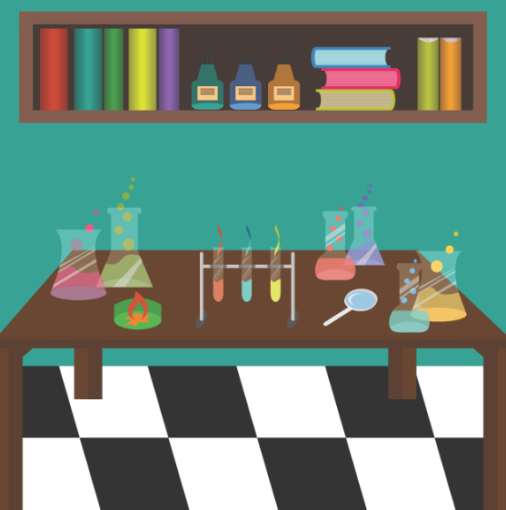 과학 실험실 이미지