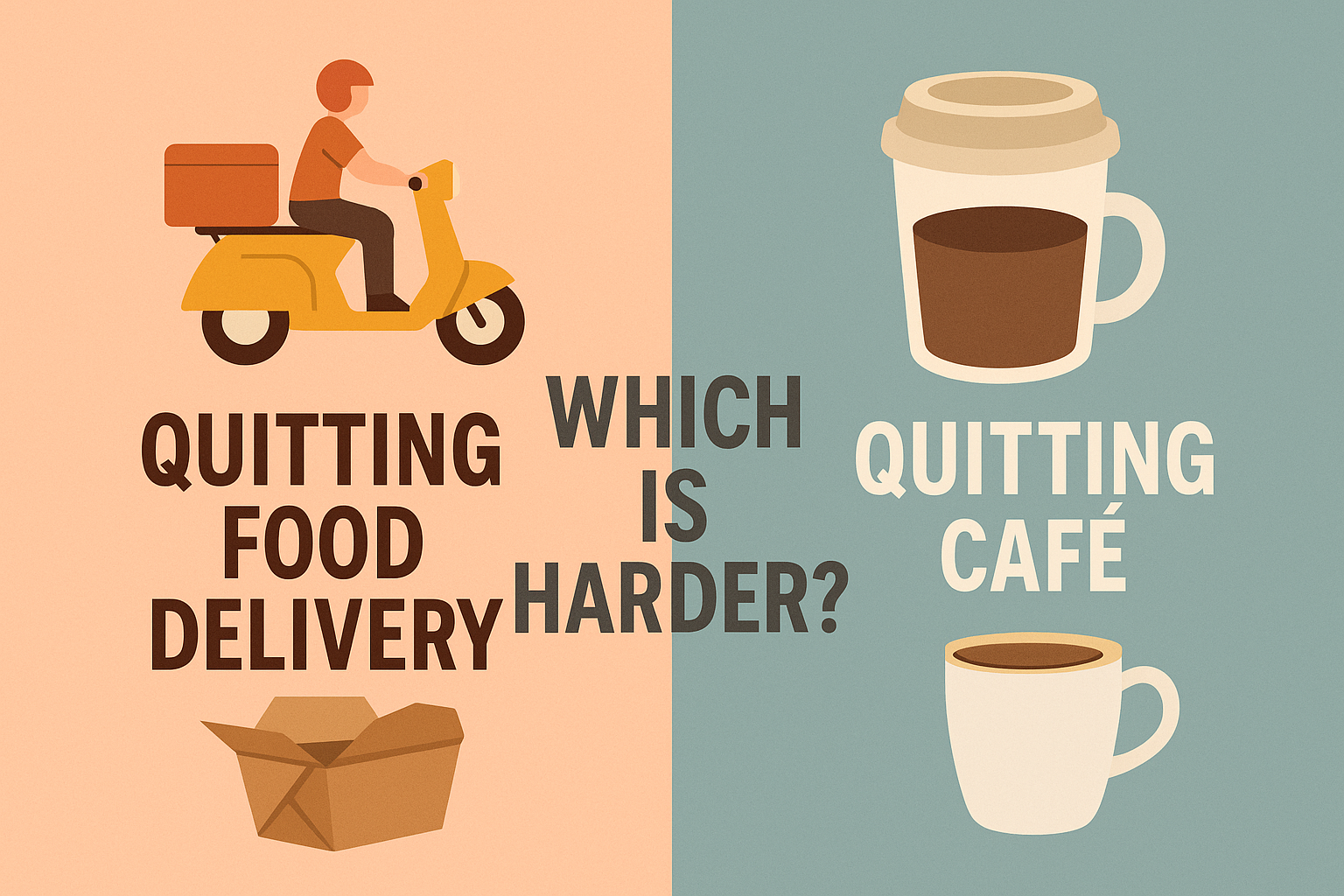 배달 끊기 vs 카페 끊기