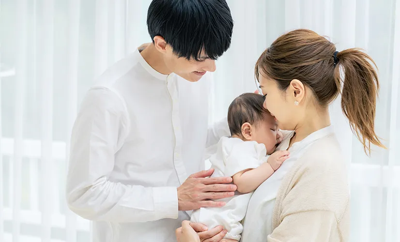아기와 젊은 부모들