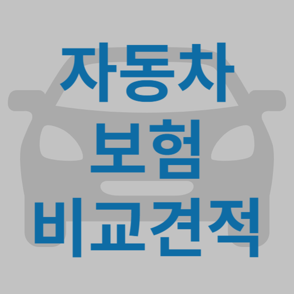 자동차 보험료 비교 견적 사이트