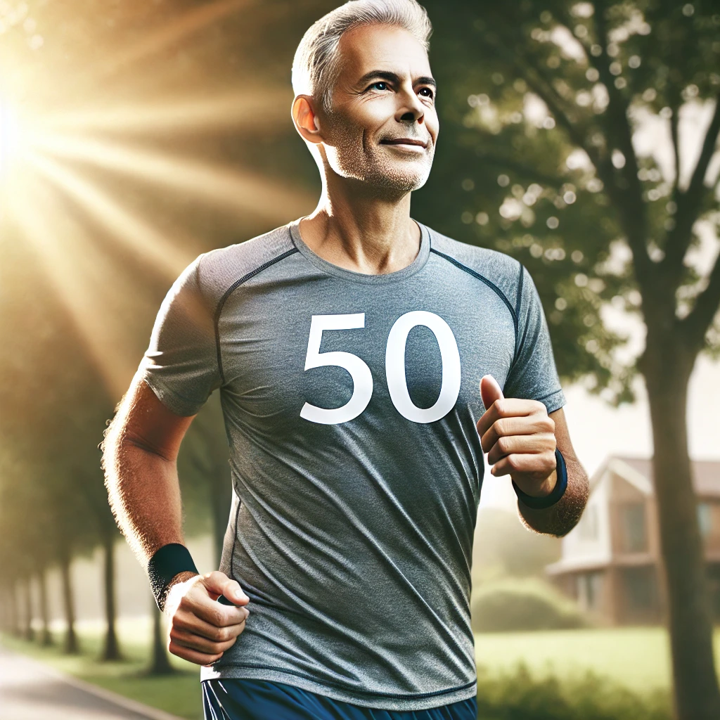 50대 운동하는 사진