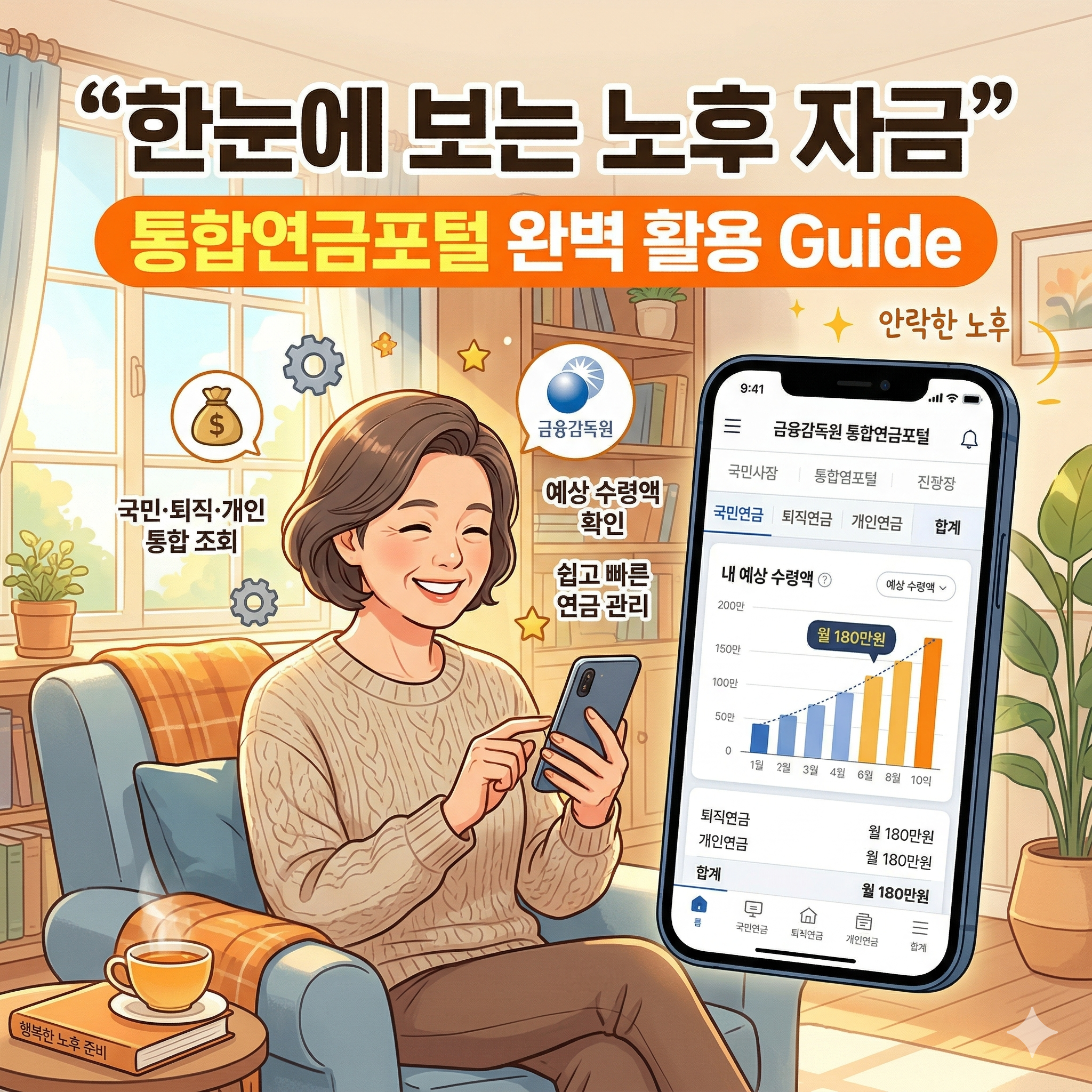 내 노후 자금 한눈에 확인하는 방법, 통합연금포털 완벽 활용 가이드