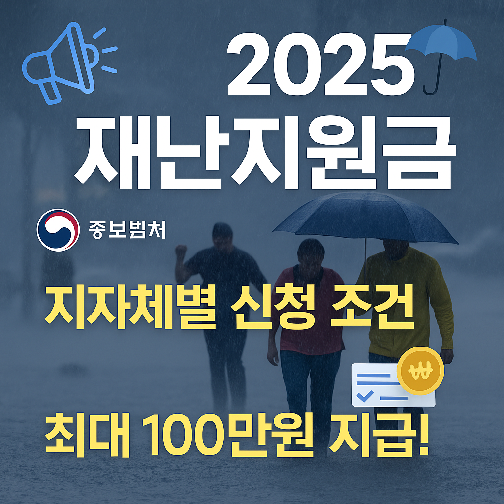 2025 재난지원금, 이번엔 누가 얼마나 받나? 지역별 지급 기준 총정리!