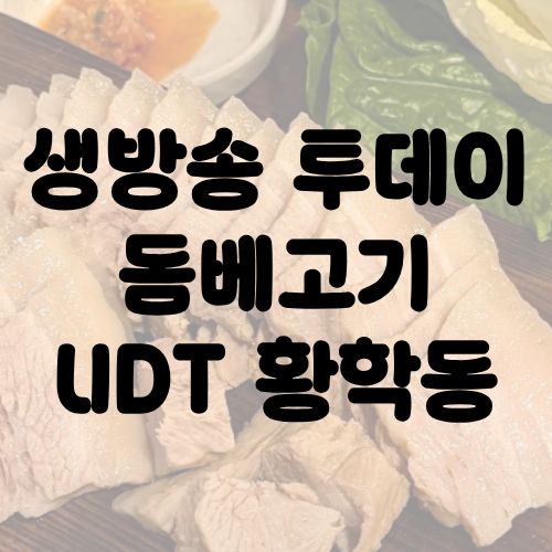 생방송 투데이 돔베고기 UDT 황학동