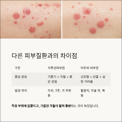 붉고 번들거리는 피부, 지루성피부염 완벽 정리