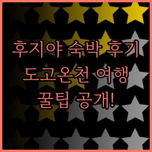후지야 마쓰야마 게스트하우스 숙박 후