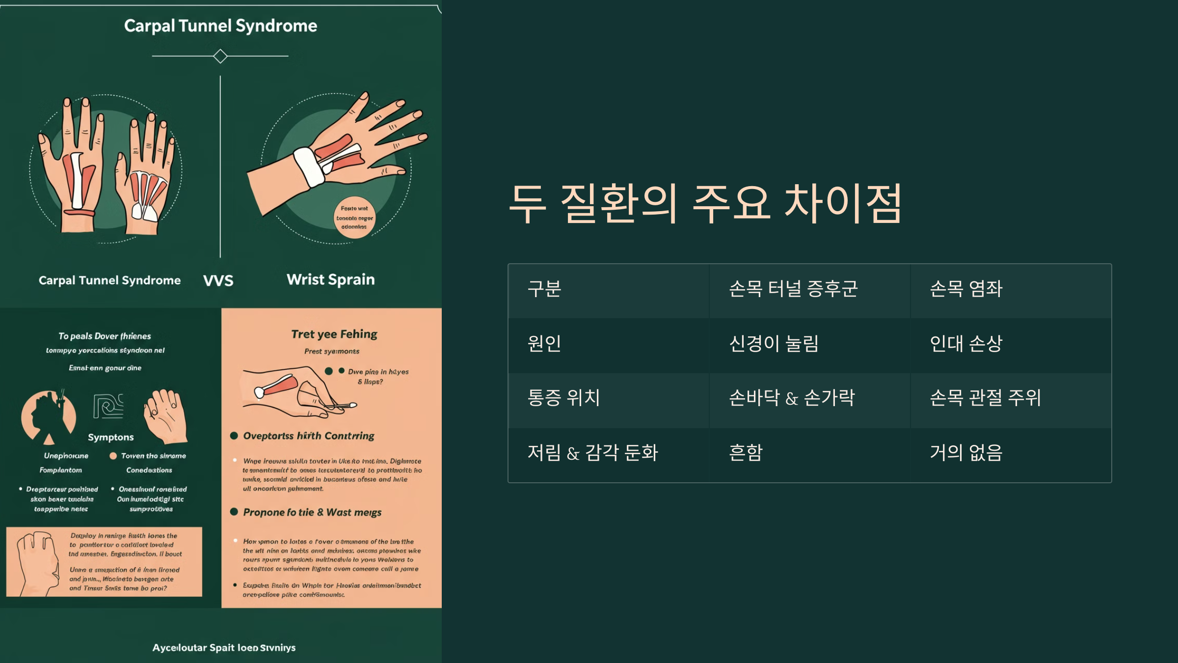 3. 두 질환의 주요 차이점