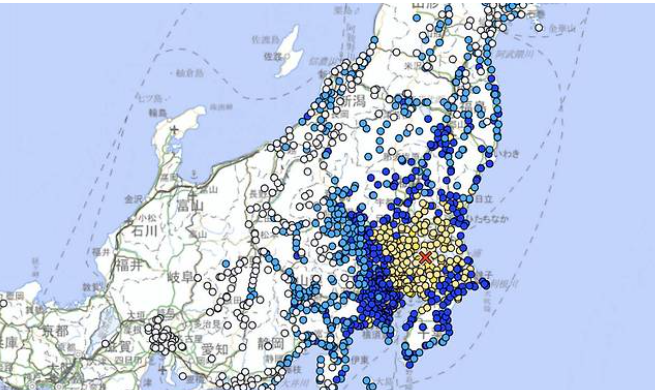 일본 지진 이바라키현 남부 규모 5.9