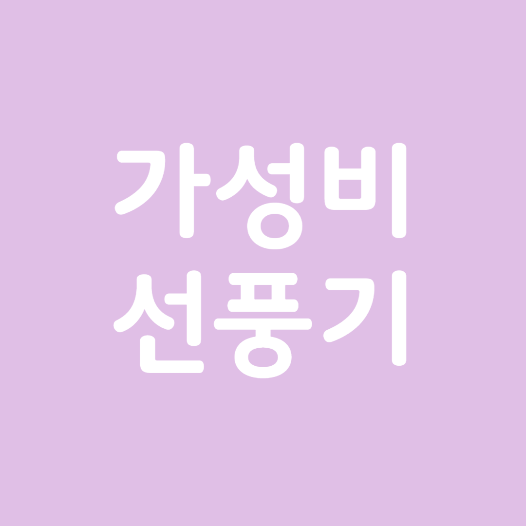 가성비 선풍기