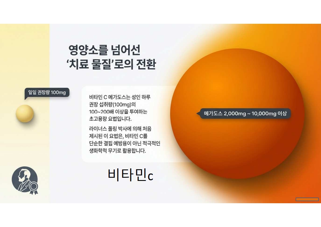 비타민c 메가도스 방법,효과와 위험 사이
