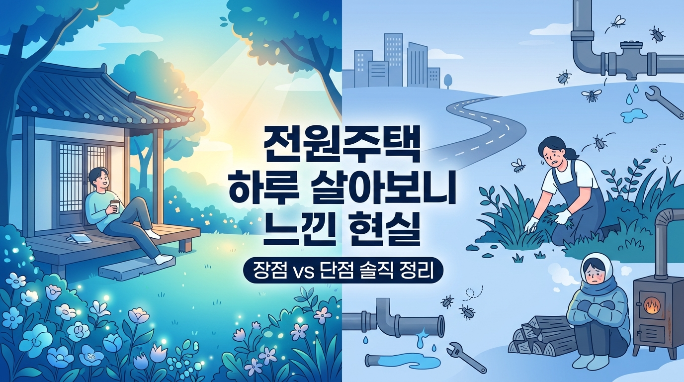 전원주택 하루 살아보니 느낀 현실