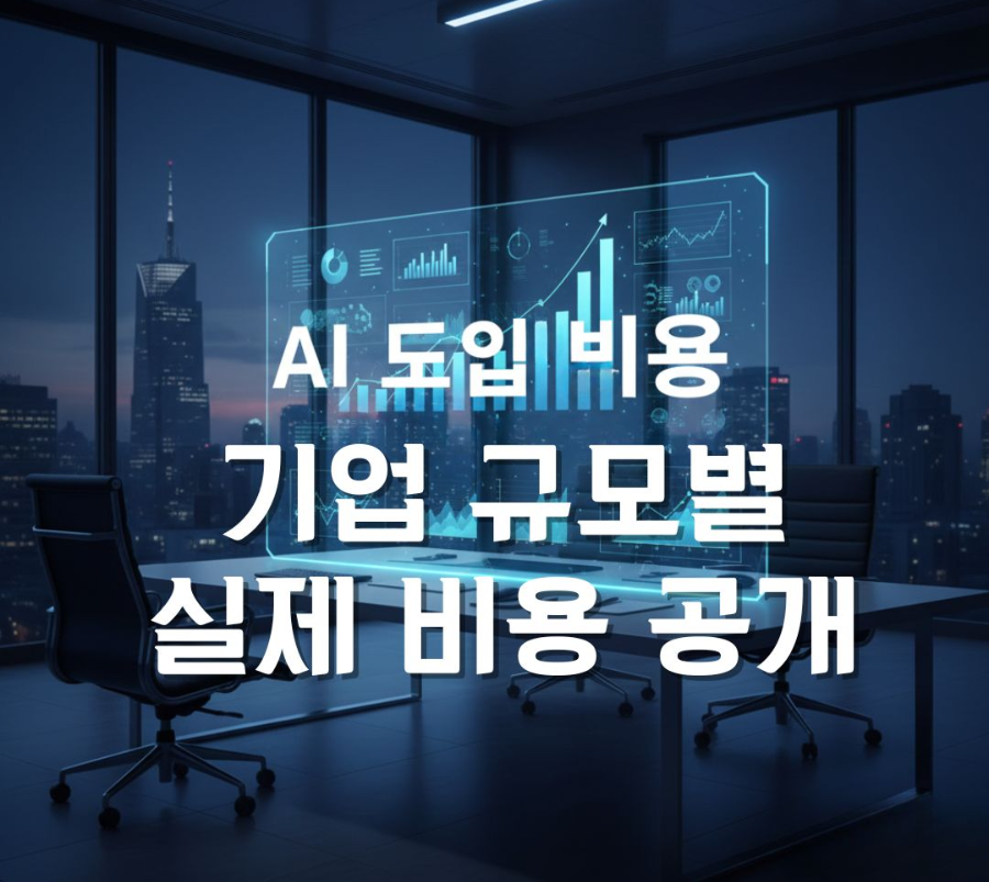alt="기업용 AI 솔루션 도입 비용과 ROI를 설명하는 비즈니스 콘셉트 이미지"