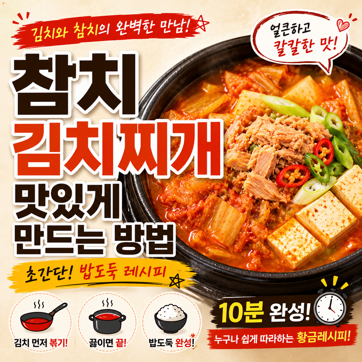 참치김치찌개 맛있게 만드는 방법