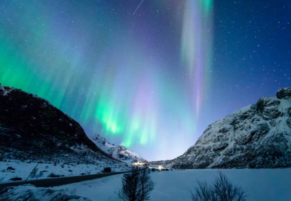 태양 에너지에 의한 극지방의 오로라 현상