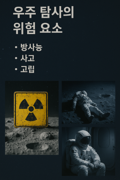 우주 탐사의 위험 요소