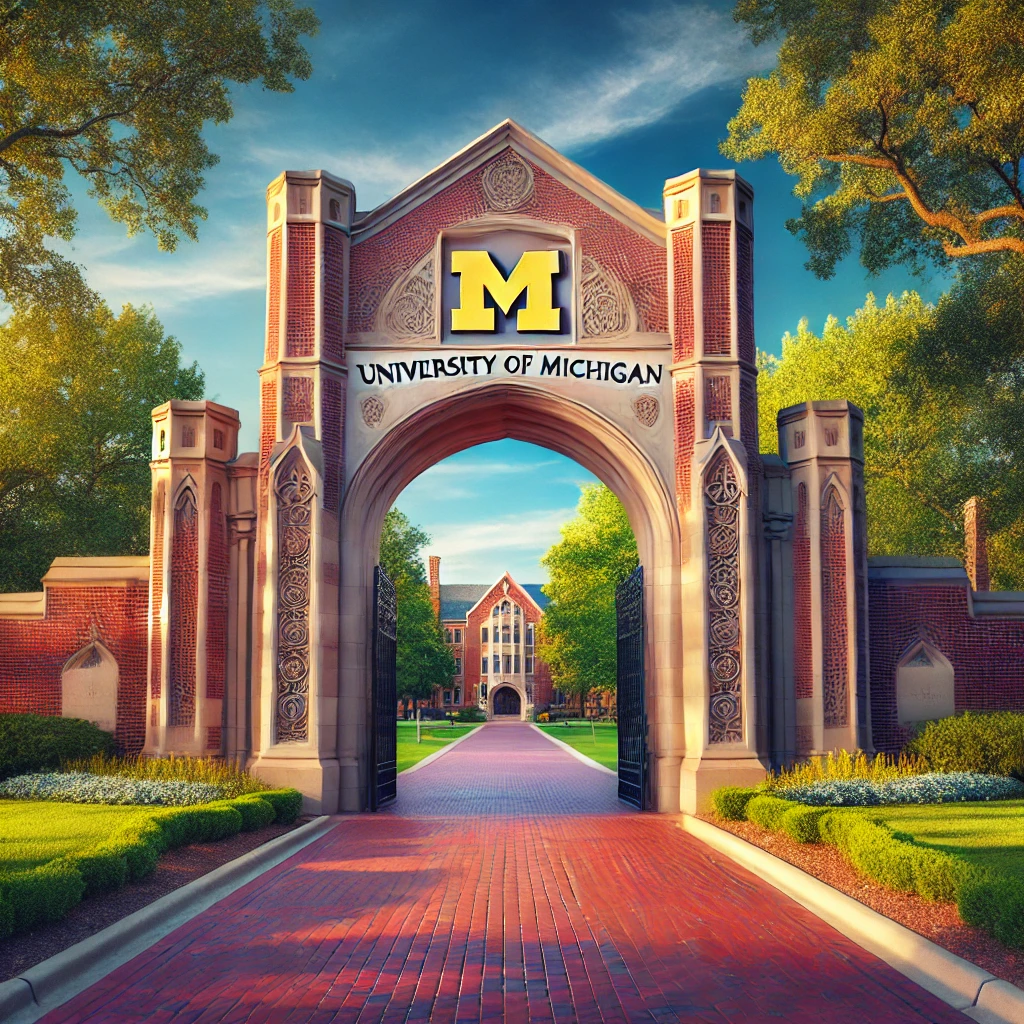 미국 미시건대학 정문 사진