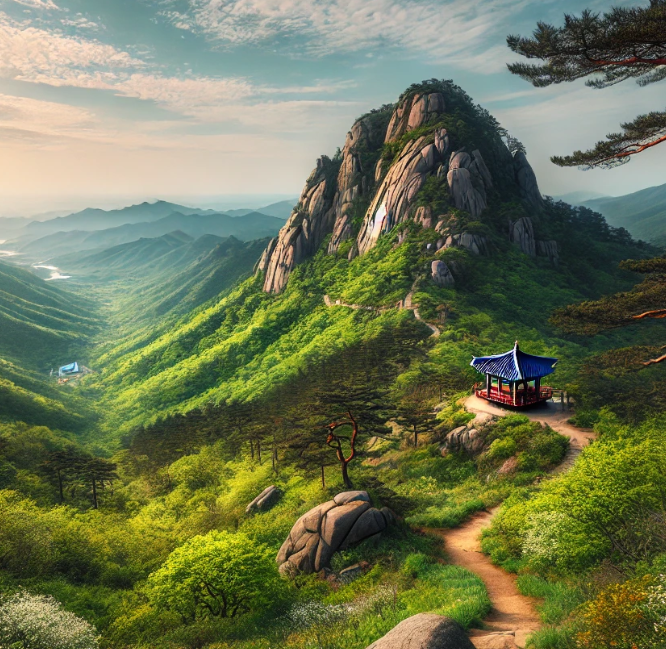 장고산의 자연경관 사진