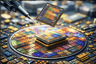 반도체 레이아웃 설계 사진