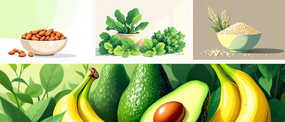 마그네슘 포함 음식 이미지