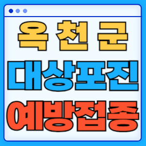 충북 옥천군 대상포진 백신 무료 예방접종 비용지원 신청방법 대상자 준비서류