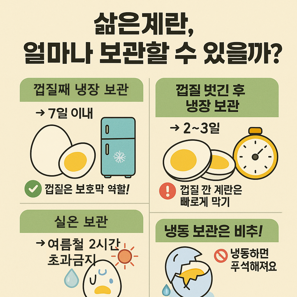 삶은계란 유통기한