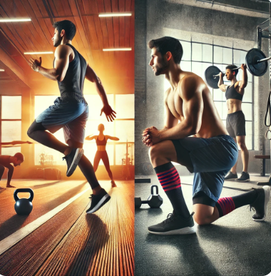 전신운동 하는 사람과 부위운동 하는 사람