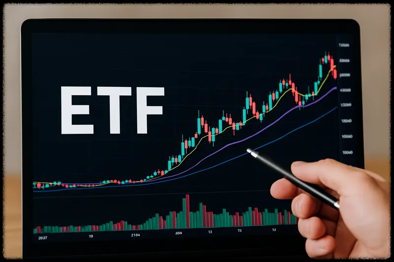 ETF의 실시간 가격 변동을 모니터링하고 분석하는 모습