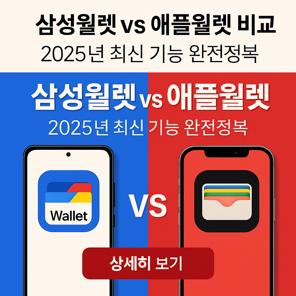 삼성월렛 vs 애플월렛 비교