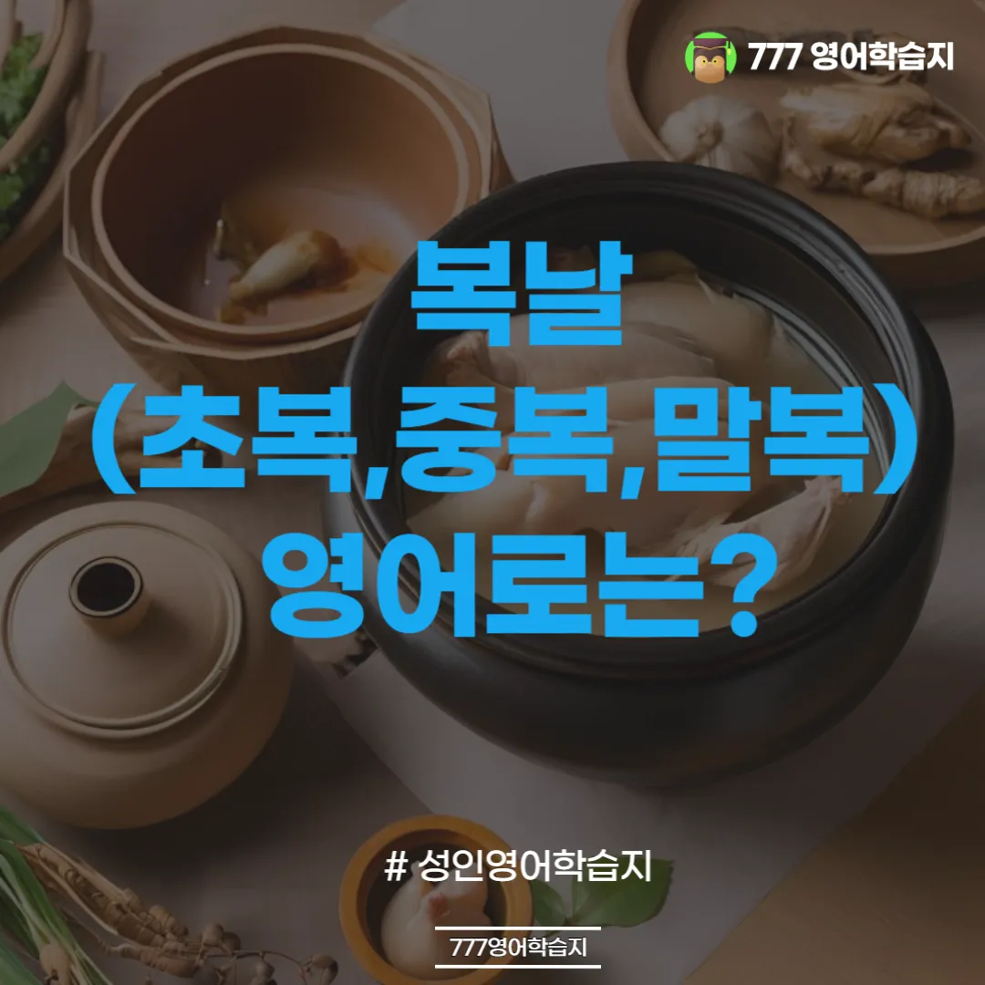 2025년 초복 중복 말복 날짜별 건강 관리법 및 보양식 정리_6