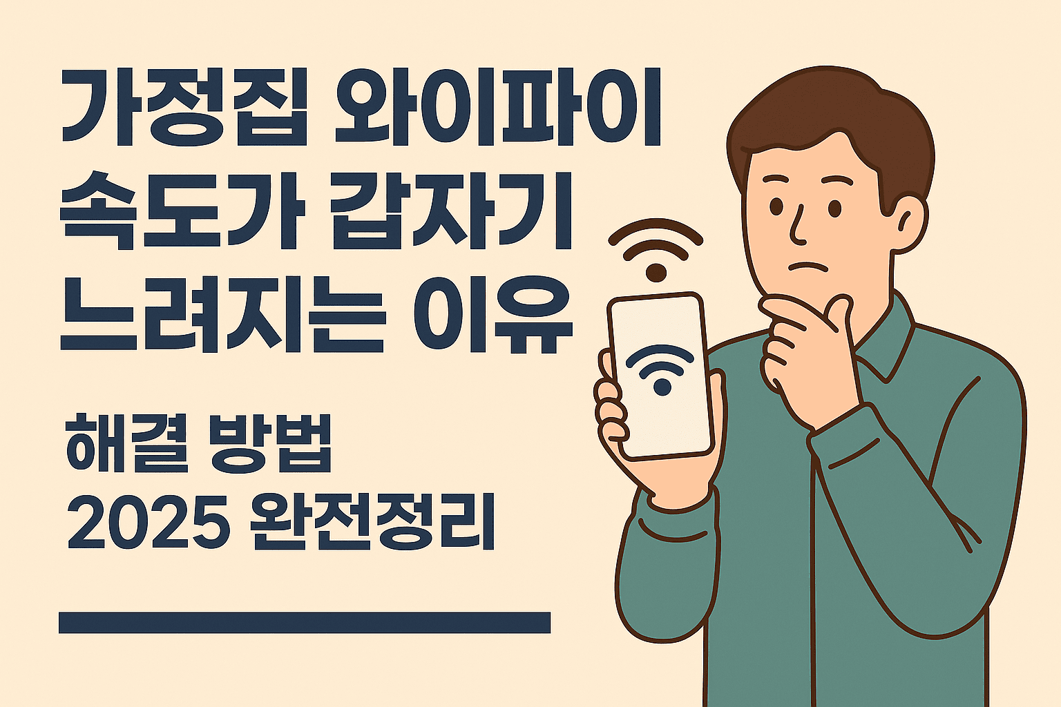 가정집 와이파이 속도가 갑자기 느려지는 이유 ❘ 해결 방법 2025 완전정리