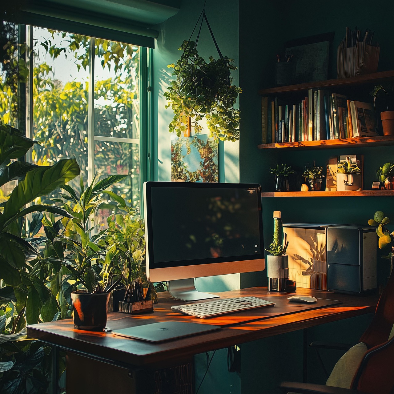 재택근무와 자연광