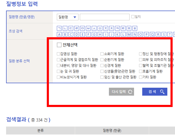 약 검색 사이트 소개