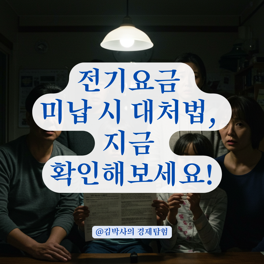 한전 전기요금 미납 중이라면? 전력 제한 전 반드시 알아야 할 납부 기준 정리.