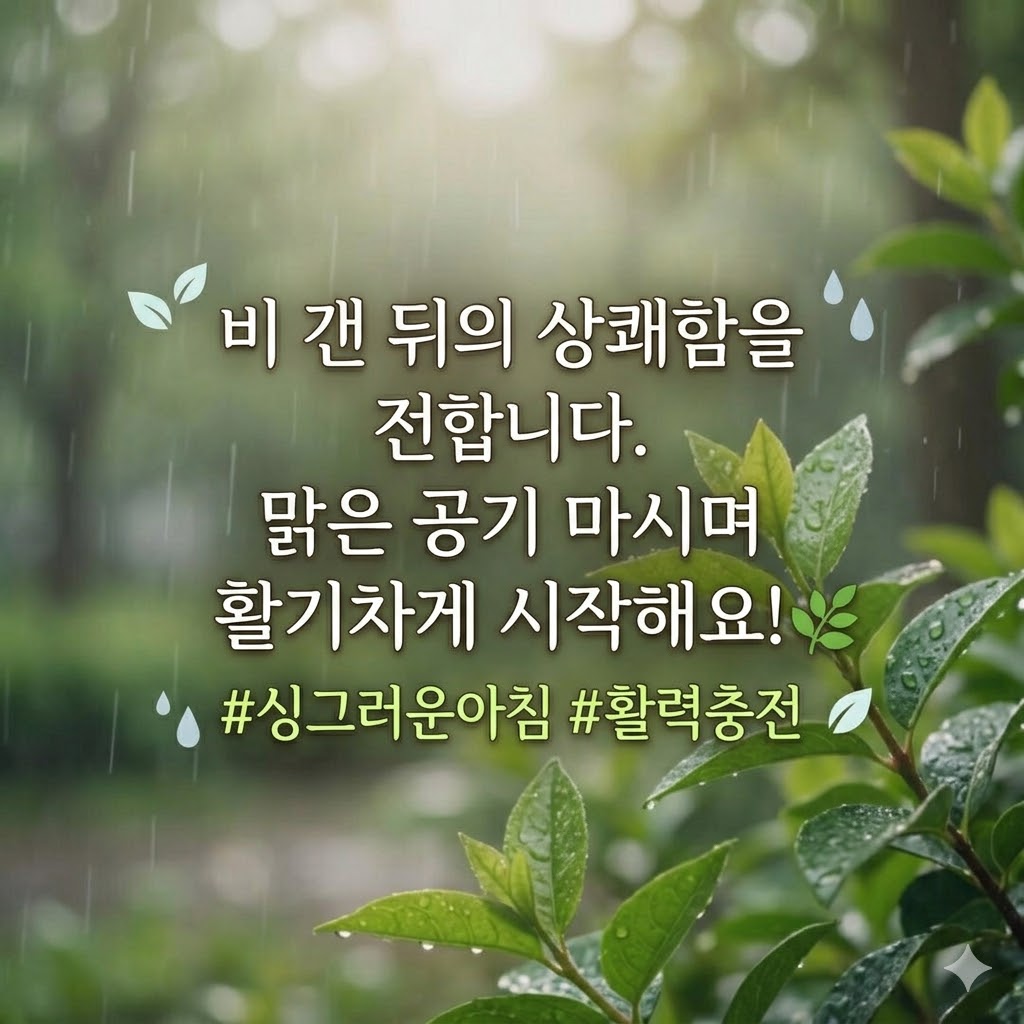 비오는날 인사말