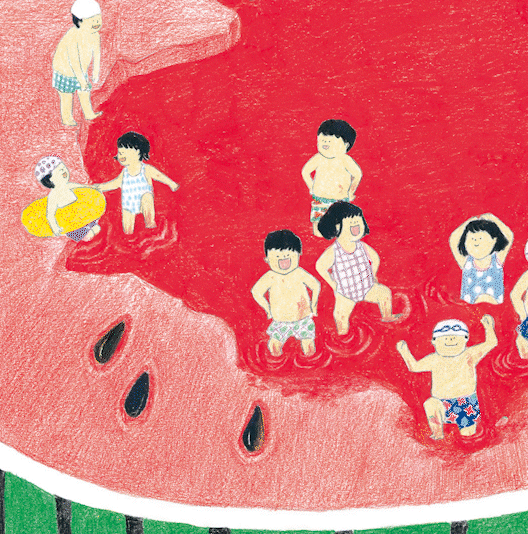 인스타그램/ 안녕달의 수박수영장 그림책 사진