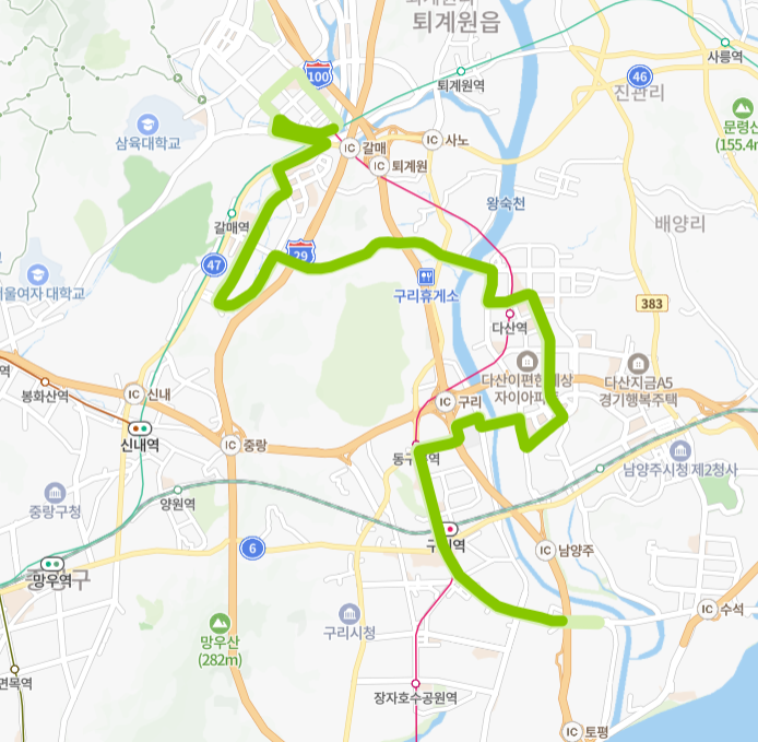 구리-남양주-79번-버스-노선-지도