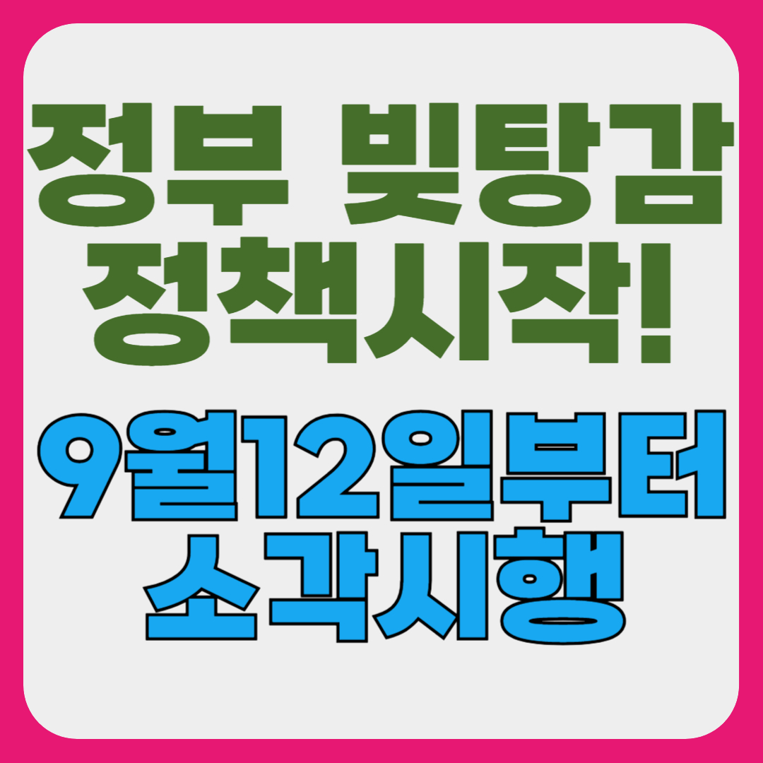 정부 빚 탕감 대상 정책