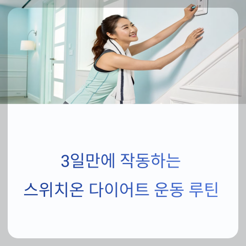 스위치온다이어트 운동 루틴