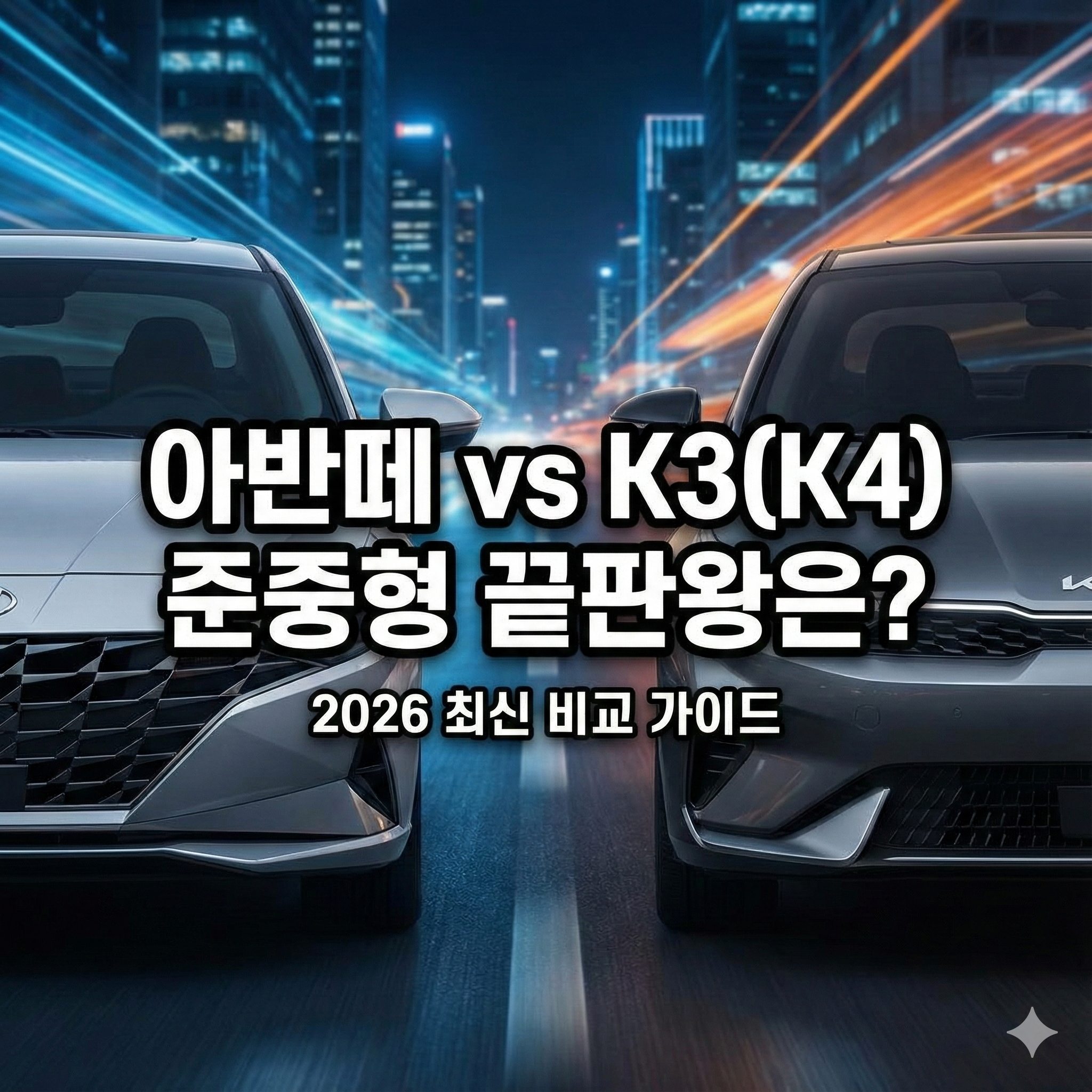 아반떼 신형 k3 신형 비교: 2026 준중형 세단 구매 전 필수 체크리스트