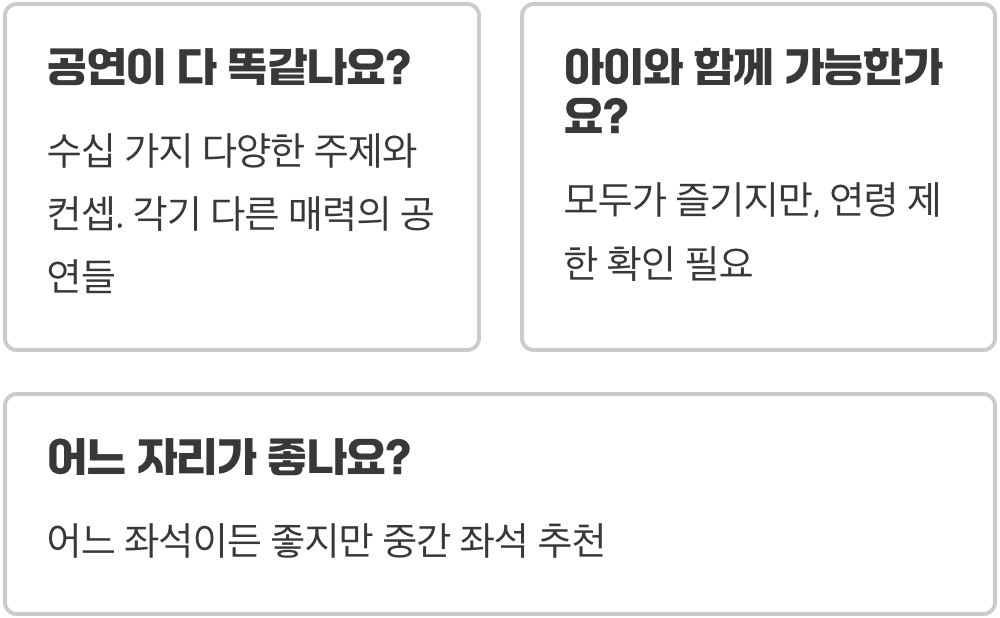 태양의서커스, 인생에서 꼭 한 번 봐야 하는 이유와 감동 후기