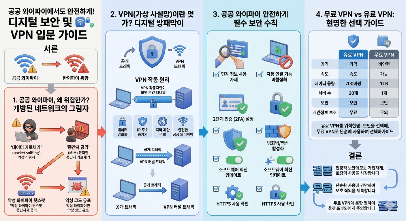 공공 와이파이 안전하게 쓰는법