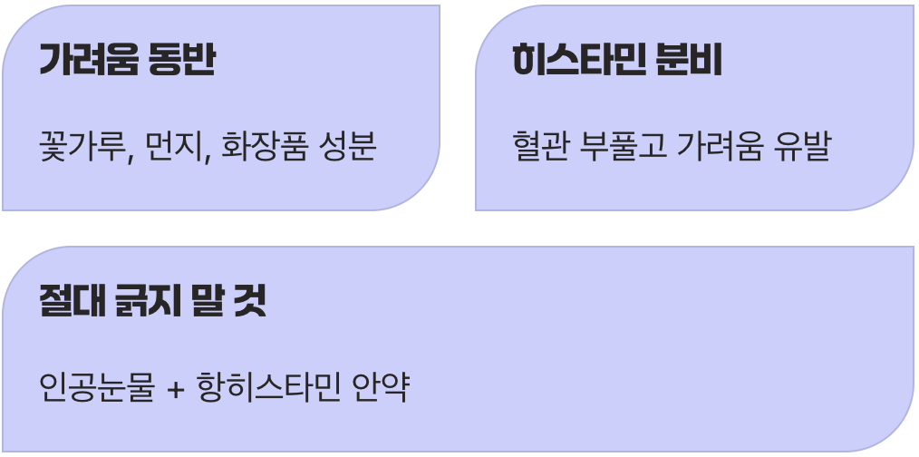 원인 3: 가려움과 함께 찾아온 알레르기