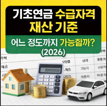 기초연금 수급자격 재산기준