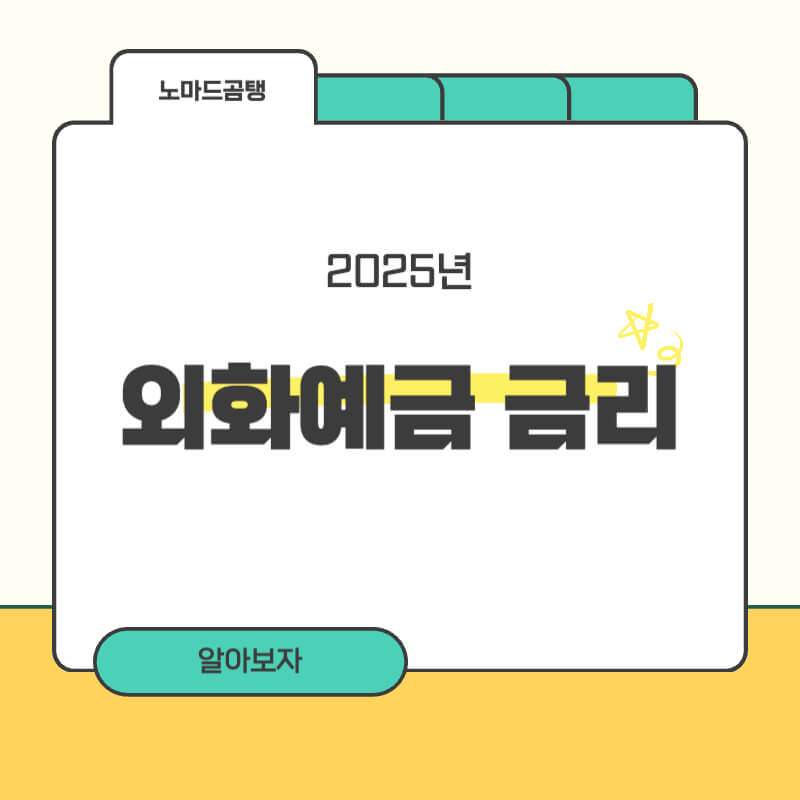 외화예금 금리비교