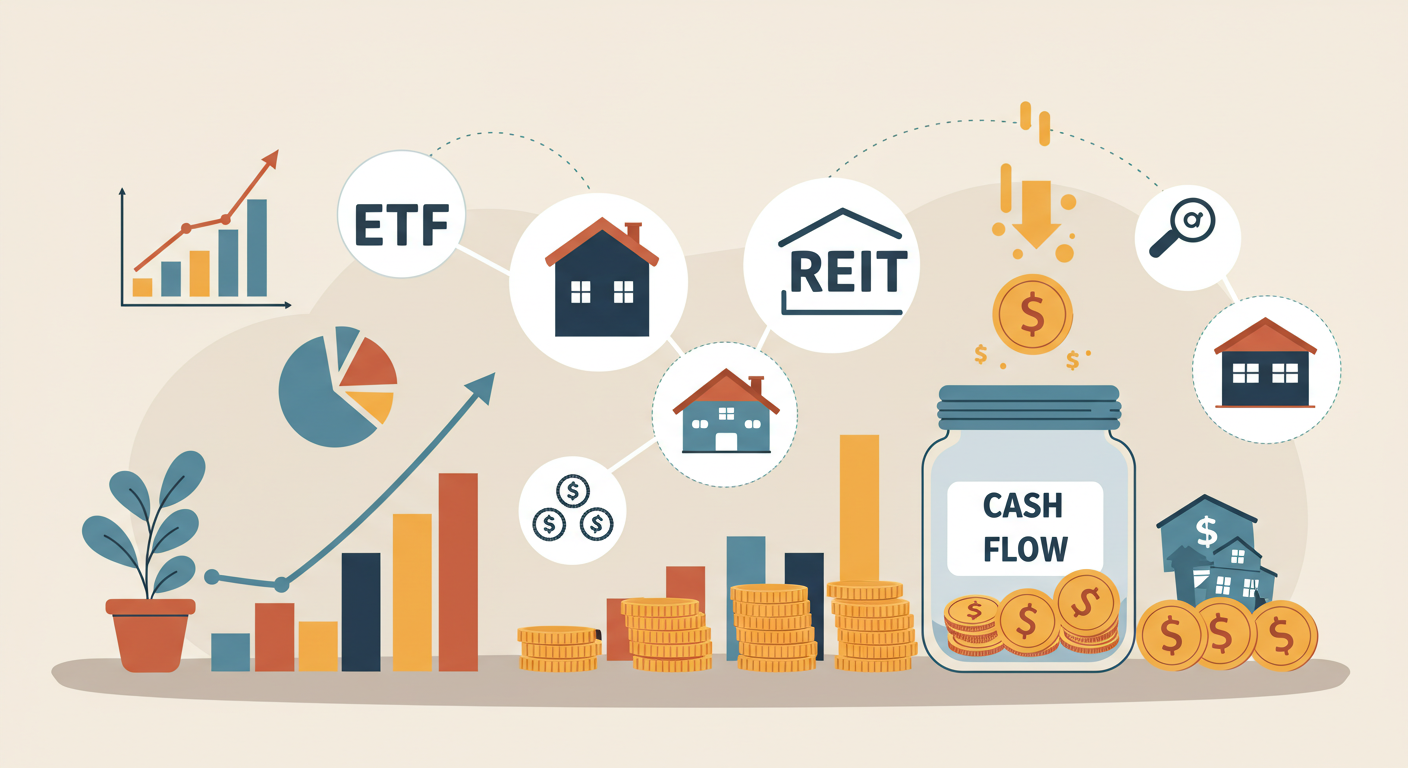 "도심형 대체 투자 자산: ETF&middot;리츠&middot;금융 혼합 전략"에 대한 이미지입니다.