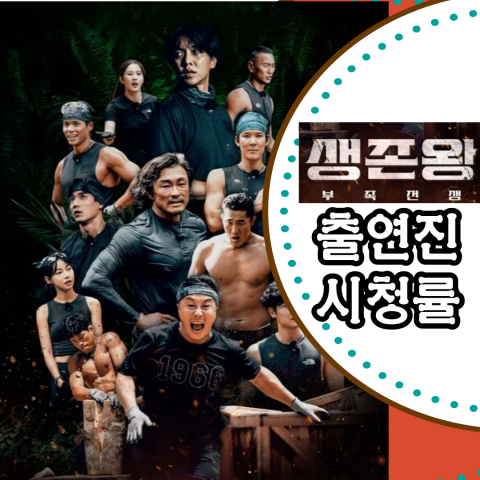 [생존왕] 출연진- 시청률(출처-공식 홈)