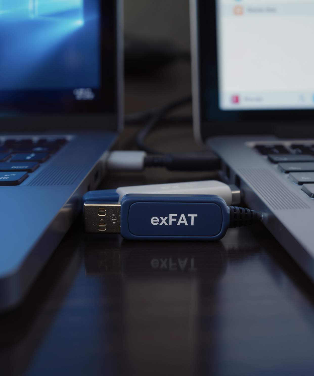 USB 하나로 두 세계를, exFAT 포맷의 마법