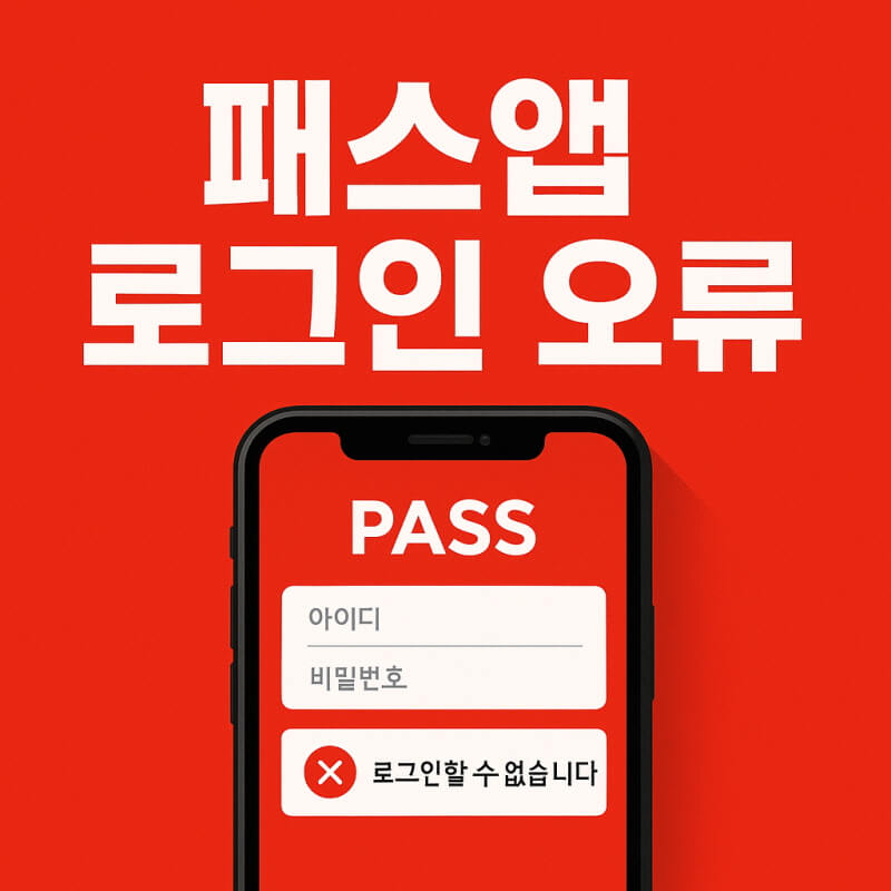 패스앱 로그인 오류 관련 사진