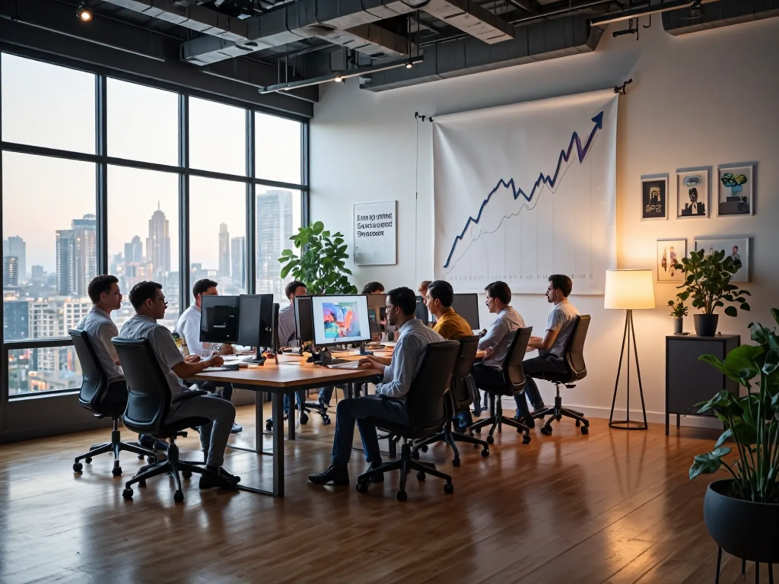 회사의 성장 관련 사진